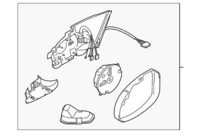 Volkswagen 3C8857507CD9B9 Genuine OEM Mirror ASSY for sale online  
