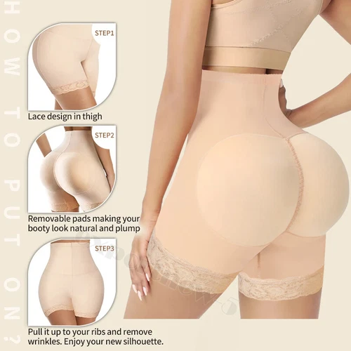 WOMEN FAJAS COLOMBIANAS SHORTS LEVANTA COLA BUTT BOOSTER LIFTER PANTY SHAPEWEAR - Picture 3 of 22