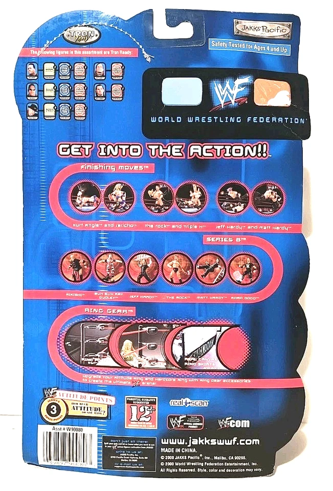 Figura de lucha libre WWF WWE WrestleMania XVII 17 Buh Buh Ray Dudley serie 8 2000 Foto 2 de 4