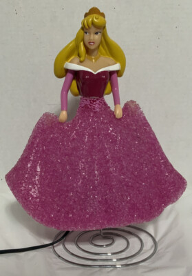 Vintage Disney Princess “Aurora” Popcorn Plastic Lamp (See Desc