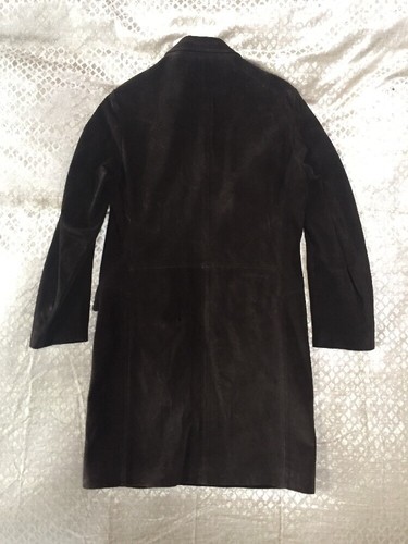 Gorgeous Mens Slim-Fit HUGO BOSS Chocolate Brown Button-Down Suede "Larian" Coat - Picture 4 of 10