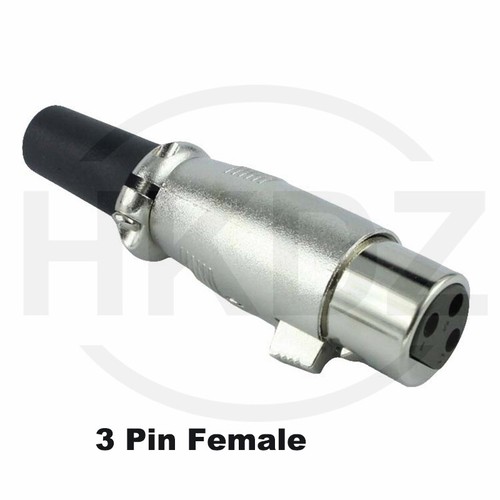 XLR-Buchse Stecker Steckverbinder Mikrofonkabel männlich weiblich 3,4,5-polig - Bild 11 von 16