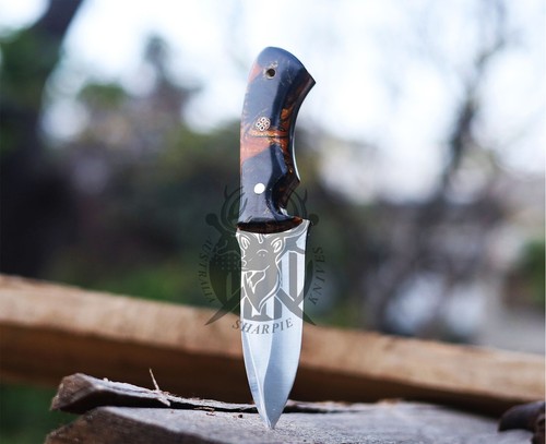 Skinner Hunting Knife with Sheath Outdoor Survival Bowie Sharp Fixed Blade - Picture 5 of 5