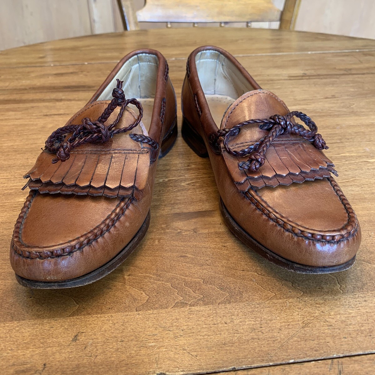Allen Edmonds Woodstock Leather Kilti Oxford Loafers Allen Edmonds Woodstock Light Brown Moc Toe Tassel Loafer  main image 4