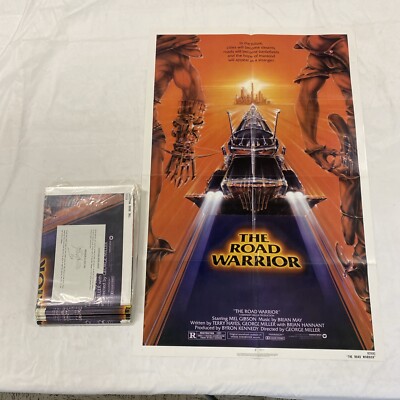 NOS 1982 The Road Warrior Original Movie Poster Gibson 27x41 One Sheet UNUSED