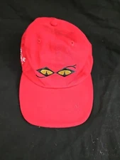Vintage Snake Eyes Brand Red Cap Hat  Strapback Golf Hat 100% Cotton Adjustable