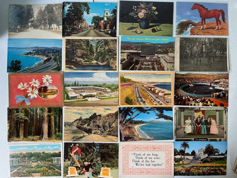 500+ Vintage Postcard Lot - c1900's - 1970's Collection Views, Holidays, RPPCs - Image 2 of 3