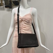 REACTION Kenneth Cole Reaction Brown Soft Leather Messenger Crossbody Bag 11x8