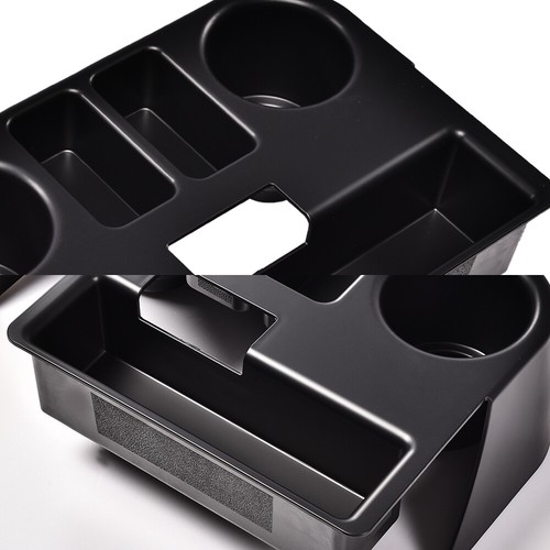 BLACK FIT FOR 1994-1997 DODGE RAM 1500 2500 3500 CENTER CONSOLE CUP HOLDER USA - Picture 11 of 12