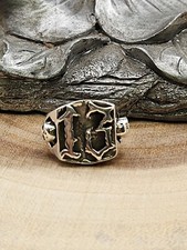 Solid Sterling Silver, Number 13 Design Skulls, 925 Silver, New, Custom Sizes