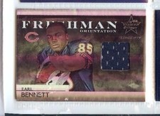 EARL BENNETT 2008 ROOKIES & STARS FRESHMAN ORIENTATION RC JERSEY #43/100 BEARS 