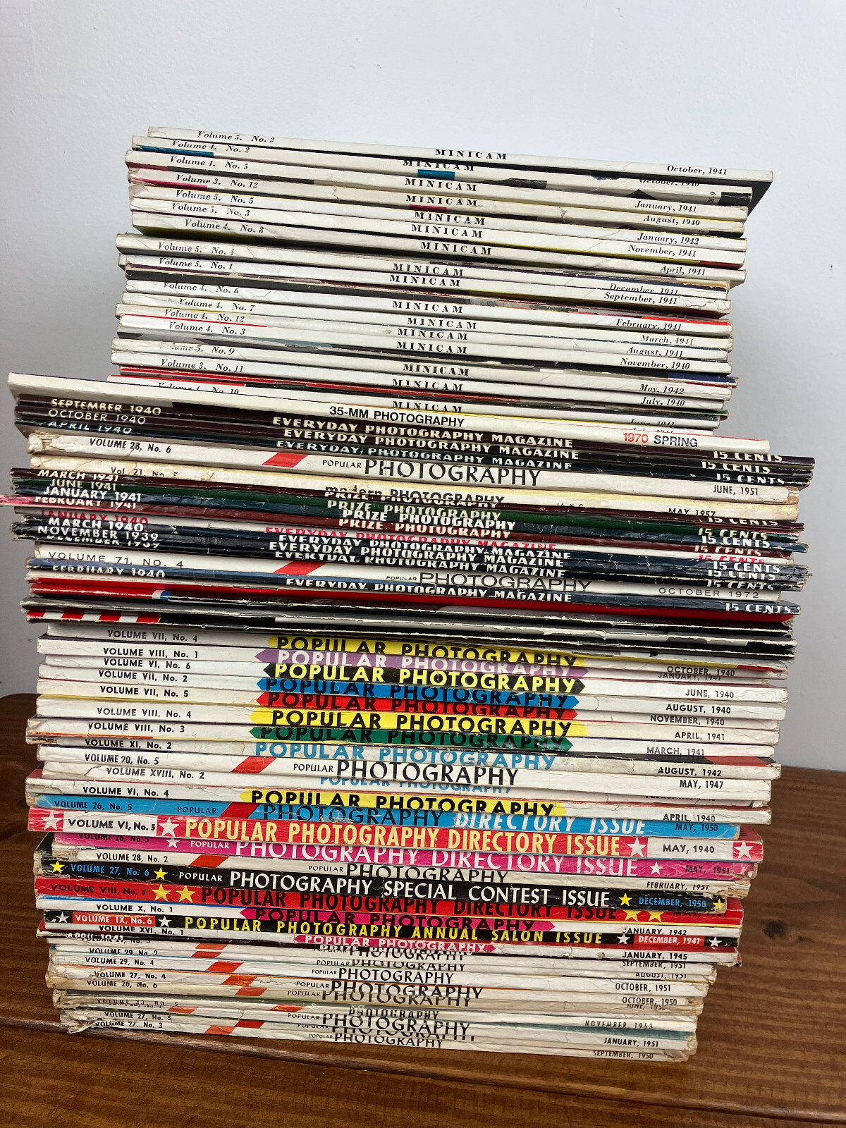 HUGE LOT 75 Vintage Photography Magazines Popular Everyday Most 1940s