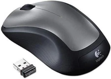 Logitech M310 Wireless Mouse, 2.4 GHz Connectivity, Ambidextrous Design - Silver