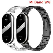 Metal Stainless Steel Bracelet fr Xiaomi Mi Band 9 8 Watchband Strap Replacement