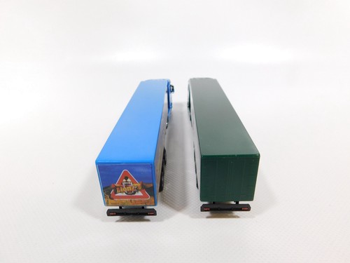CG229-0,5# 2X Schuco Junior Line H0/1:87 Sattelzug Mercedes: 22400+22402, SG+Box - Imagen 4 de 5
