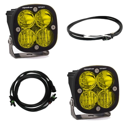 Baja Designs Amber Squadron Sport LED Combo Mirror Kit For 2021+ Ford Bronco