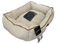 Ralph Lauren Luxus Designer Haustierbett Katze Hund Sherpa