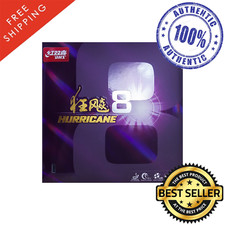 DHS Hurricane 8 Mid-Hard Table Tennis  PingPong Rubber, Pick Color  Thickness