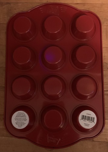 NOS Duncan Hines 12 Cup Mini Muffin Pan 7 1/2” x 10” x 3/4” Dishwasher Safe - Picture 2 of 2