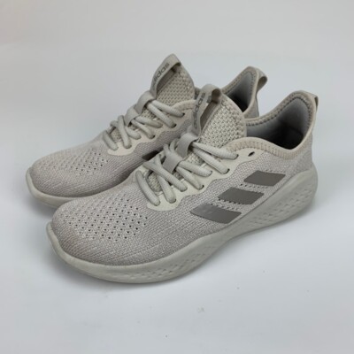 Adidas Womens Fluidflow White Cream Running EG3674 Sneakers Shoes Size 