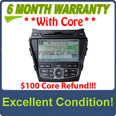 HYUNDAI Santa Fe AM FM XM Bluetooth Infinity HD Radio CD Player GPS ...