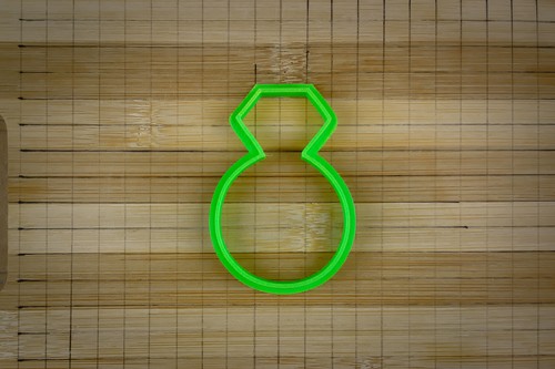 Wedding ring - Solitaire Diamond ring - Engagement ring - Cookie cutter - Picture 4 of 10