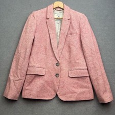 JOULES Tweed Jacket UK 10 Pink Blazer Country HORATIA Hacking Donegal Fleck Work
