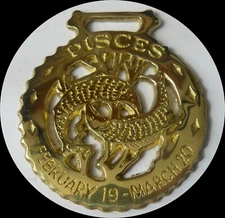 PISCES     Astrology horse brass  (N745)             (I always combine shipping)
