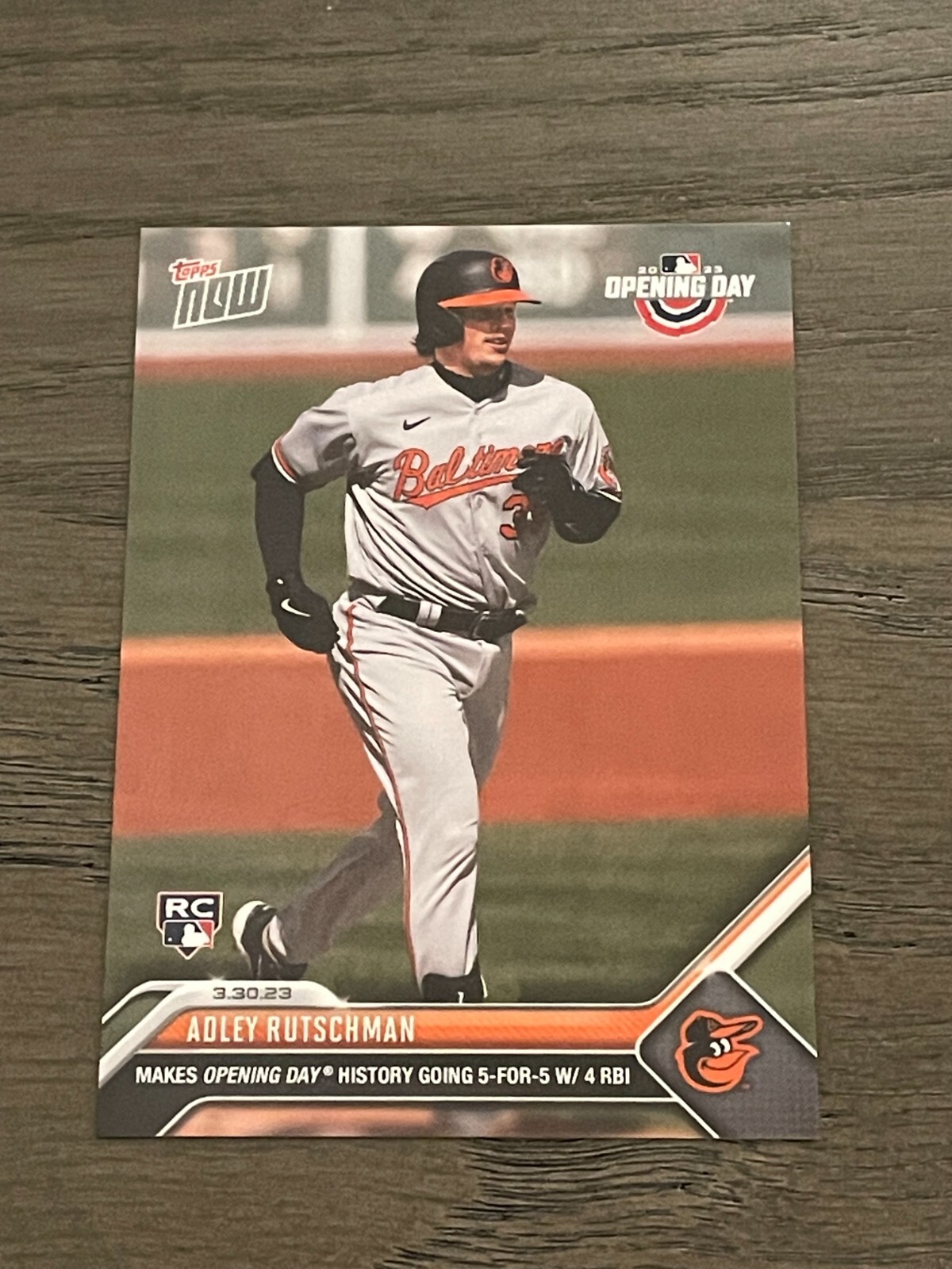 2023 Topps Now Adley Rutschman Rookie #4 Baltimore Orioles  (C)