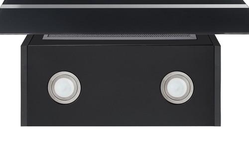 Dunstabzugshaube Schräghaube Kopffrei 60 cm Schwarz mit Filter Respekta - Bild 7 von 12