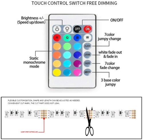 TV Led Lights USB TV Backlight Strip 5050 RGB Lighting Strips + Remote Control - Picture 36 of 61