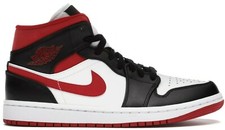 Air Jordan 1 Mid Metallic Red Gym Red Black White Toe Bred Chicago 554724-122