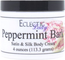 Peppermint Bark Satin and Silk Cream, Body Cream, Body Lotion