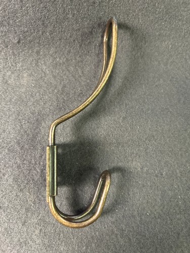5-1/2" Steel Wire Coat Hook Antique Brass - Picture 2 of 3