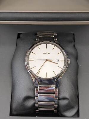Rado True High-Tech Plasma Ceramic White Dial 40mm Quartz (Preowned)