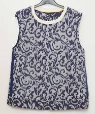 W118 by Walter Baker small sleeveless blue mix patterned top worn once