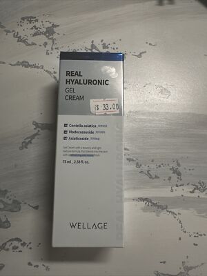 WELLAGE Real Hyaluronic Gel Cream 75ml/2.53oz Moisturizing Cream Soothing Cream