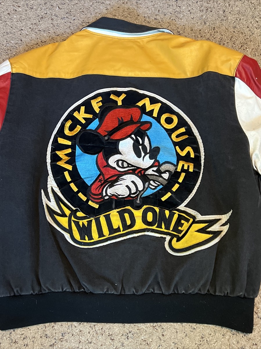 Vintage Jeff Hamilton Leather Mickey Mouse Wild One Bomber Vintage Jeff Hamilton Leather Mickey Mouse Wild One Bomber