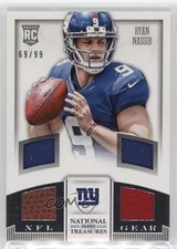 2013 National Treasures Rookie NFL Gear Materials Quad 69/99 Ryan Nassib 0i1b