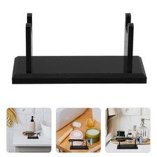 2 Pcs Shave Brush Holder Acrylic Bathroom Organizer Safety Razor Stand