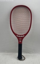 Vintage Leach Swinger Red Black Wrap Handle With Wrist Strap Racquetball Racket