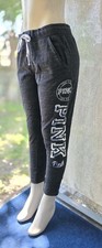 VTG Y2K Victorias Secret PINK BLING Sequined Joggers Sweatpants Tapered Large