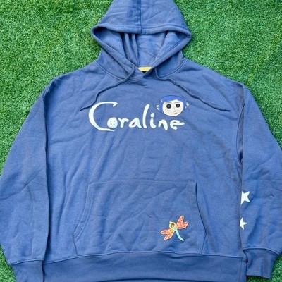 LAIKA Coraline Pullover Hoodie Blue Sweater