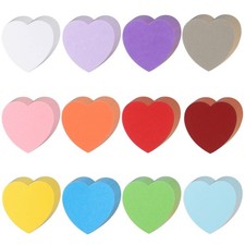 360 Pcs Assorted Color Heart Cutouts Paper Shapes Valentine Wedding Decoration