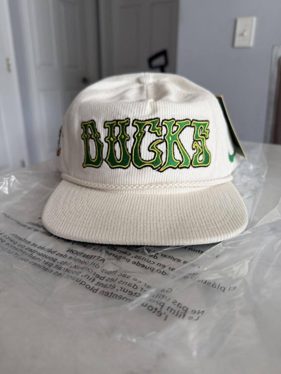 Nike Grateful Dead Oregon Ducks Men's Cord Hat White Corduroy
