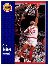 Fleer 1991-92 Hakeem Olajuwon, Derek Coleman, Otis Thorpe, NBA  Card Lot 9 Cards