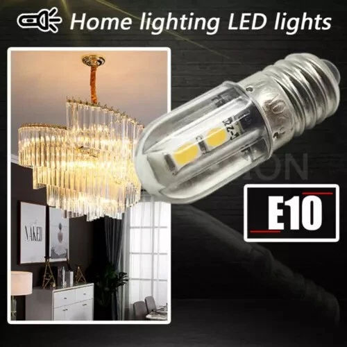 E10 6V AC DC 2W LED screw base bulb light source lamp light bulb - Image 4 of 4