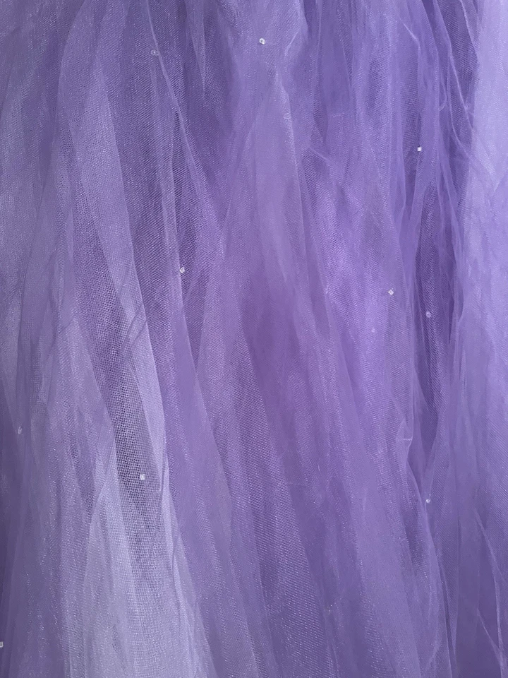 Mori Lee By Madeline Gardner Beaded Princess Ball Gown Lavender MSRP $1500.00 - Image 2 of 4