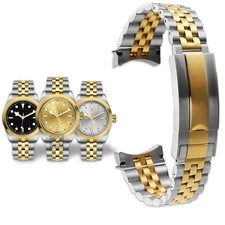 Jubilee Two-toned Strap Bracelet for Tudor Black Bay 41mm in Stainless Steel ...