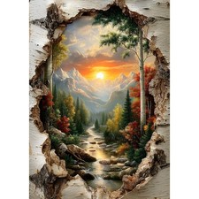 Forest Landscape Diamond Art Kit for Adults 12 x 16 Inch